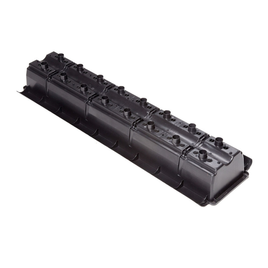 Beekenkamp Canaleta 1 metro para fresa con soporte 18 litros
