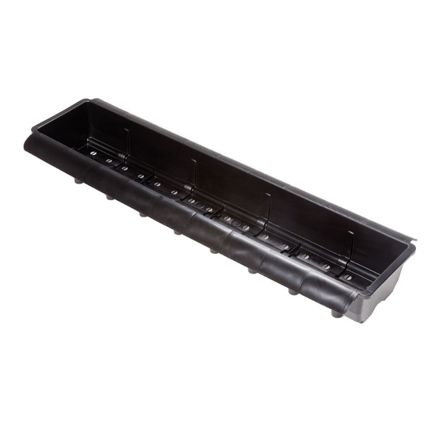 Beekenkamp Canaleta 1 metro para fresa con soporte 18 litros
