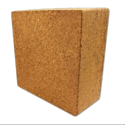 Bloque de 4.5 kg de turba de fibra de coco lavada