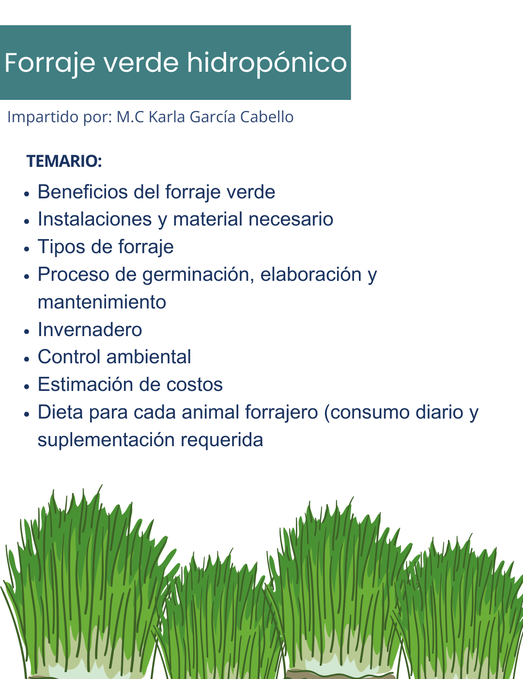 Curso de Forraje Verde Hidropónico
