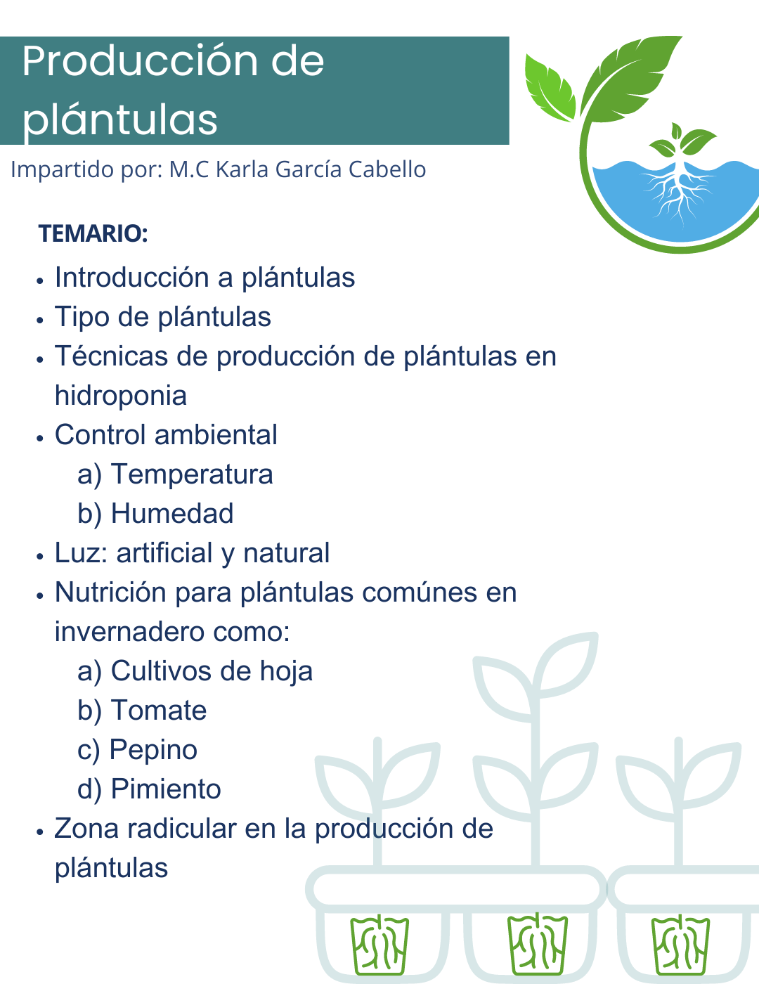 Curso Producción de Plántulas