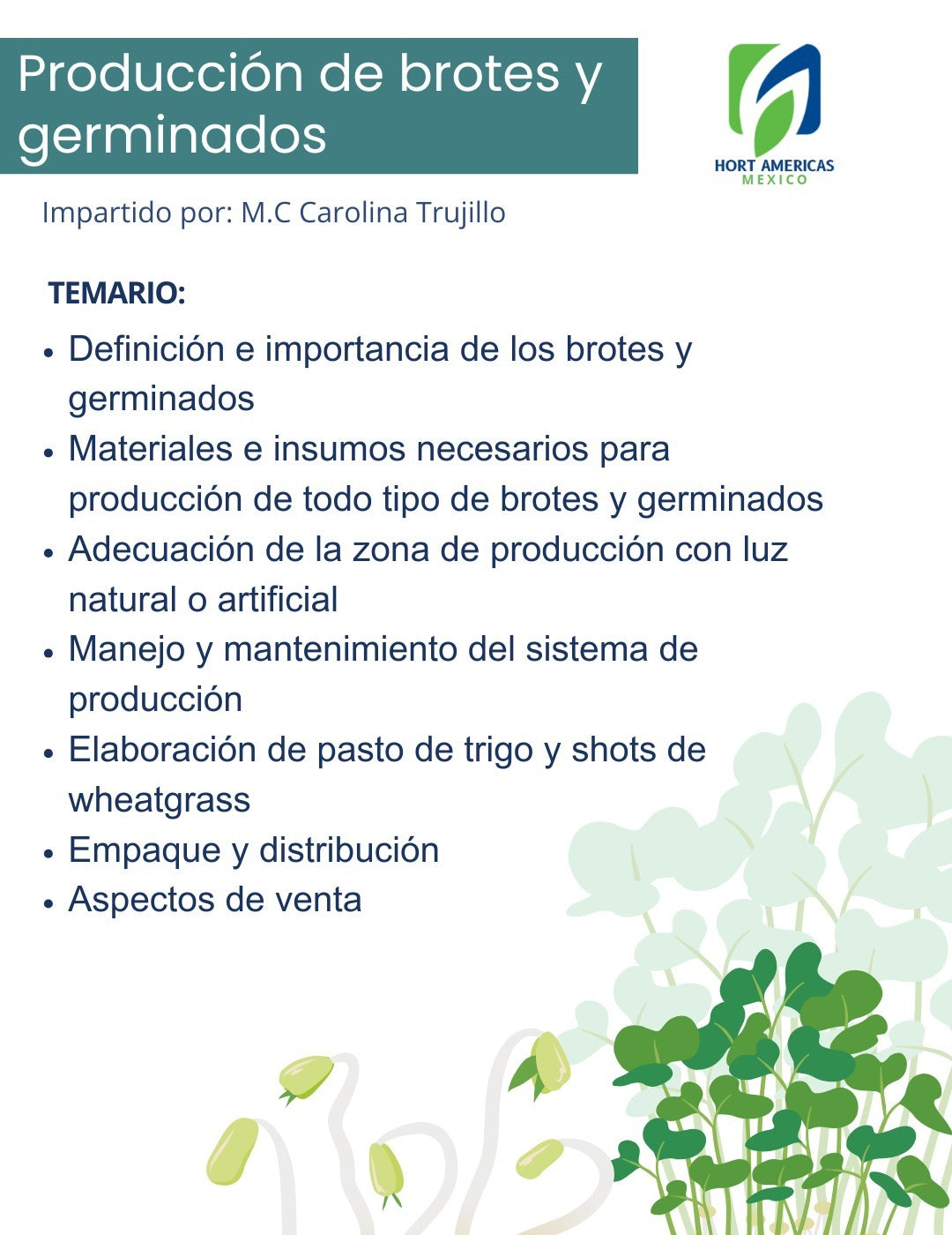 Curso Producción de Microgreens