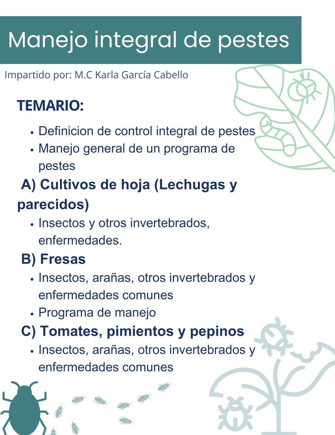 Curso Control Integral de Pestes