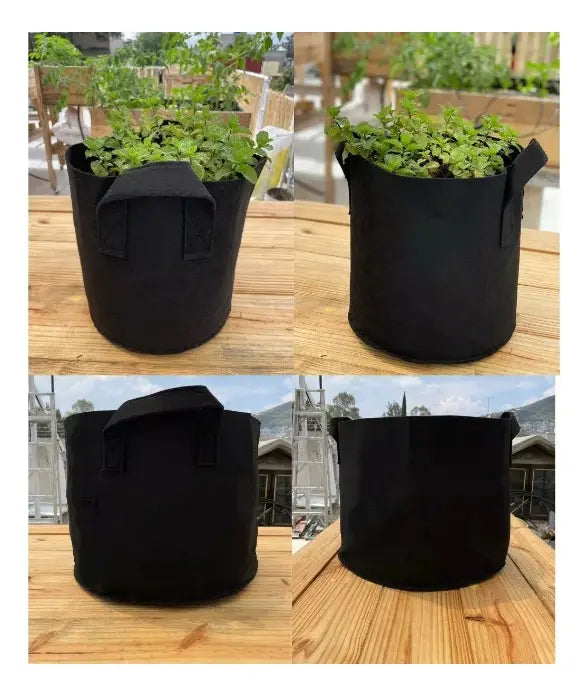 KIT 3 piezas de Maceta de cultivo Geotextil GAPY