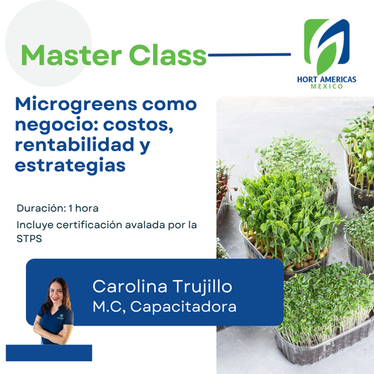 MASTERCLASS: MICROGREENS COMO NEGOCIO